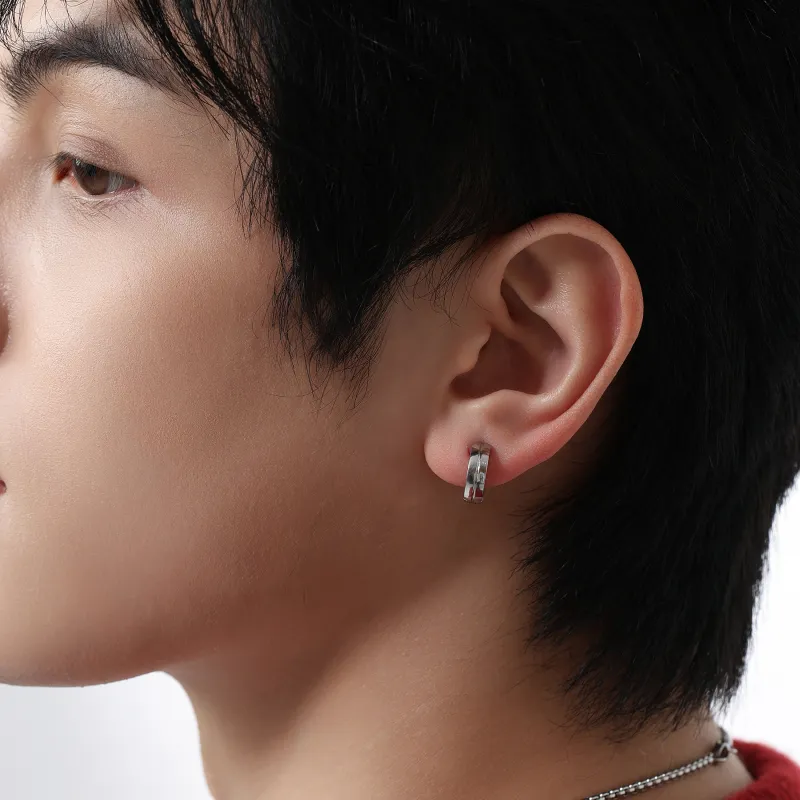 MISS XIA JWY Titanium Steel Clip On Earrings Unisex-12