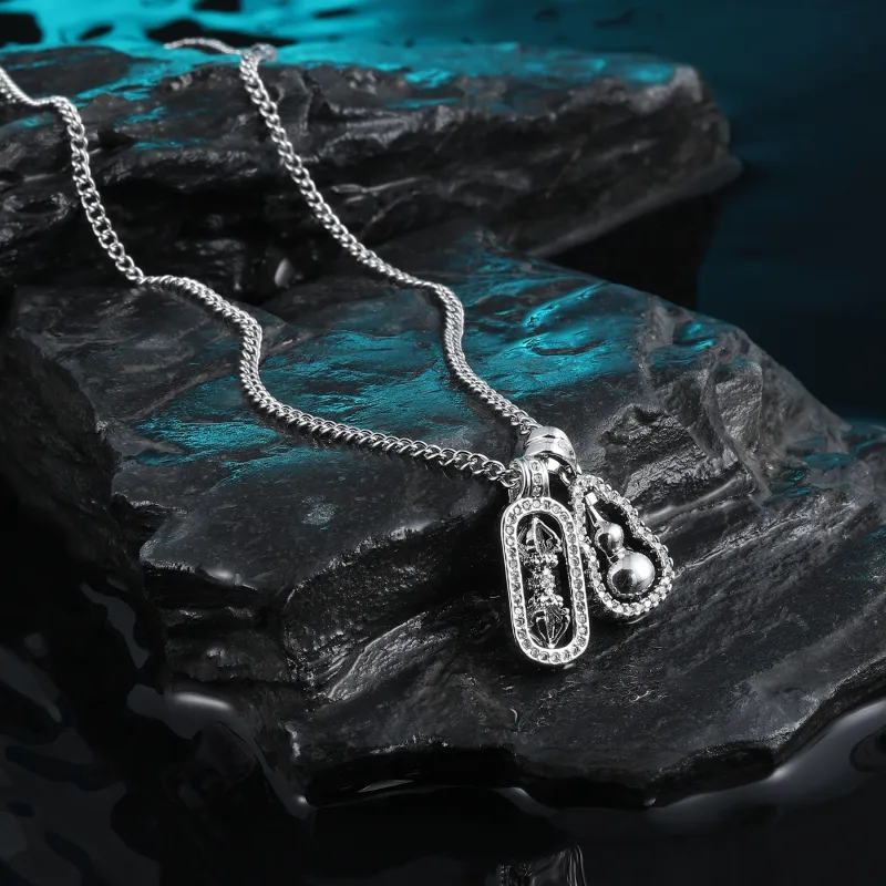 MISS XIA JWY Titanium Steel Necklaces Women's-4
