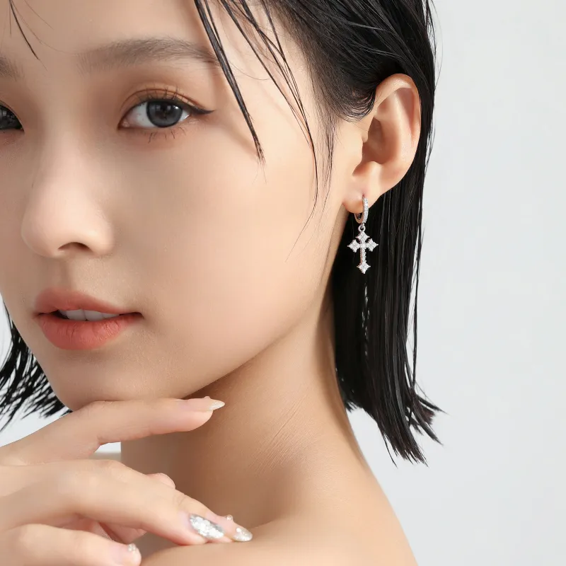 MISS XIA JWY S925 Silver Stud Earrings Unisex-3