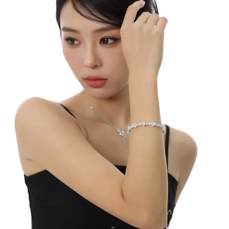 MISS XIA JWY Silver Plated Copper Bracelets Women's-2
