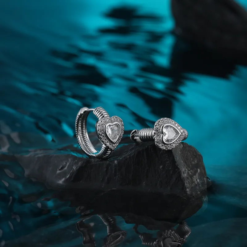 MISS XIA JWY S925 Silver Stud Earrings Unisex-4