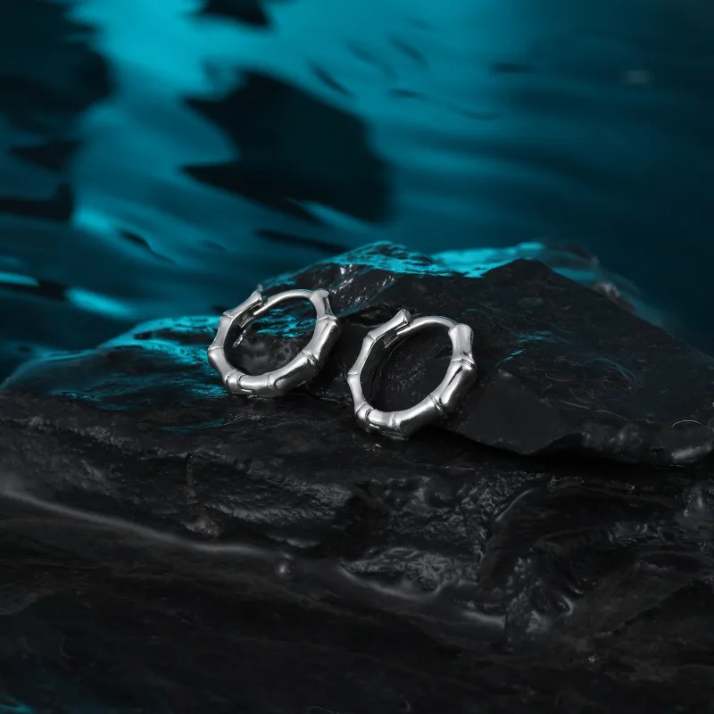 MISS XIA JWY S925 Silver Stud Earrings Unisex-5