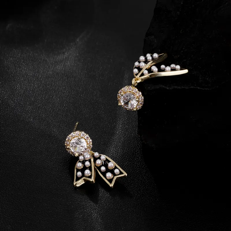 MISS XIA JWY S925 Silver Stud Earrings Women's-7