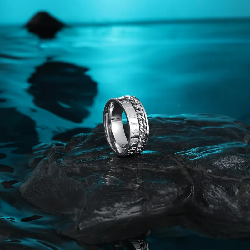 MISS XIA JWY Titanium Steel Rings Men's-5