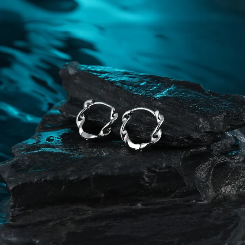 MISS XIA JWY S925 Silver Stud Earrings Women's-4