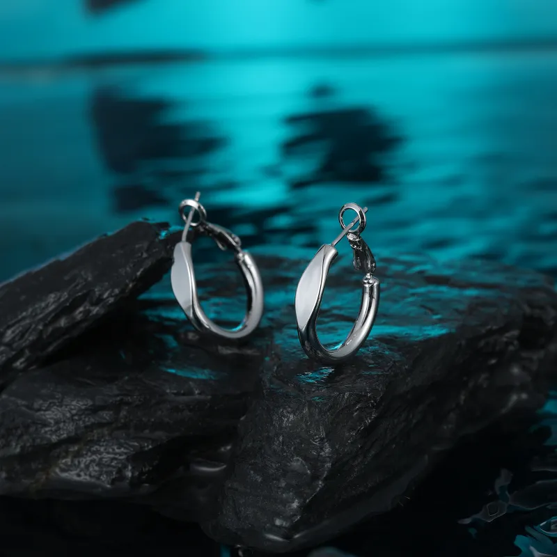 MISS XIA JWY Silver Plated Copper Earrings Women's-5