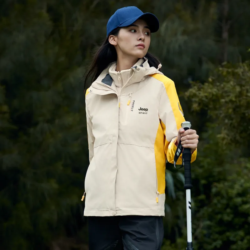 JEEP SPIRIT Waterproof And Windproof To Keep Warm Windbreaker Jacket Unisex-20