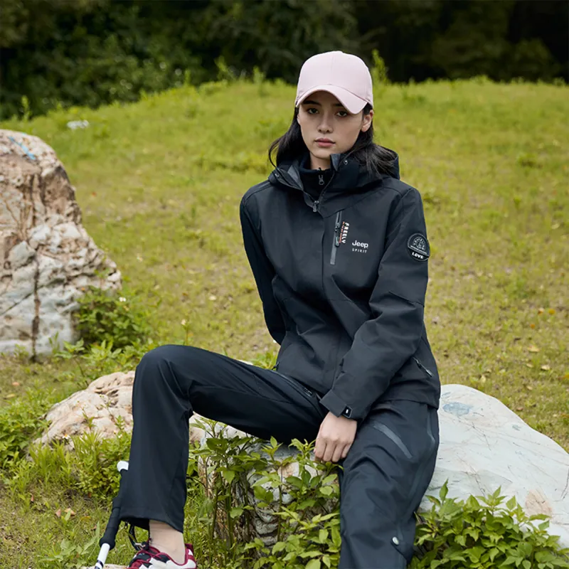 JEEP SPIRIT Waterproof And Windproof To Keep Warm Windbreaker Jacket Unisex-26
