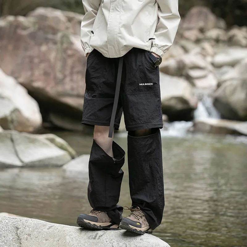 Mulinsen Cargo Pants Unisex Black-2