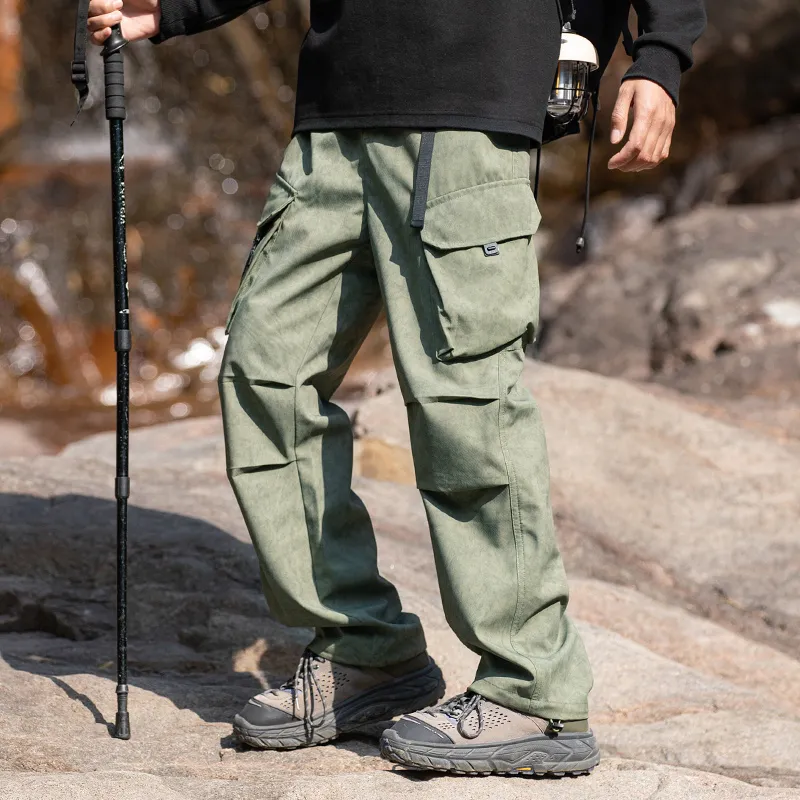 Mulinsen Casual Pants Unisex Camouflage Army Green-1