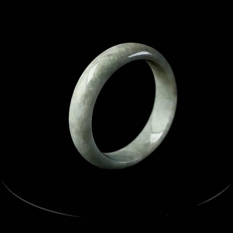 South Asia Bean Type Jadeite Bangles Unisex-1