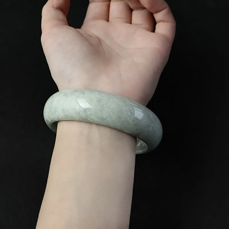 South Asia Bean Type Jadeite Bangles Unisex-2
