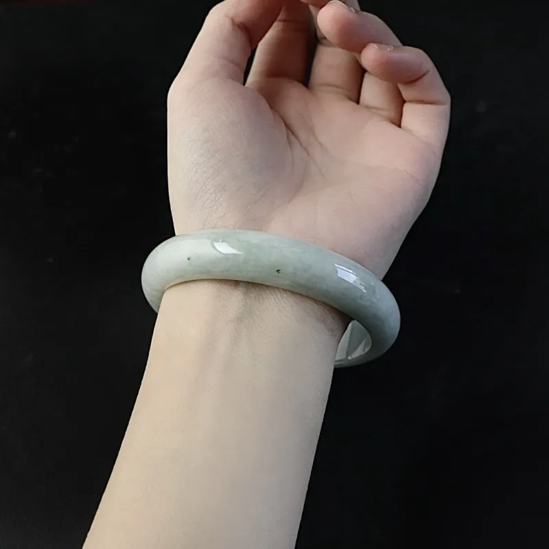 South Asia Bean Type Jadeite Bangles Unisex-3