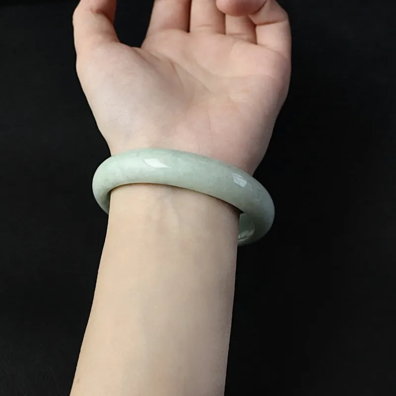 South Asia Bean Type Jadeite Bangles Women's-1