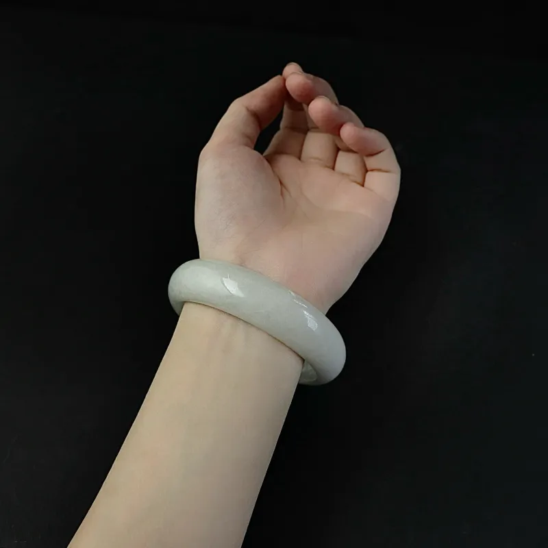 South Asia Bean Type Jadeite Bangles Unisex-2