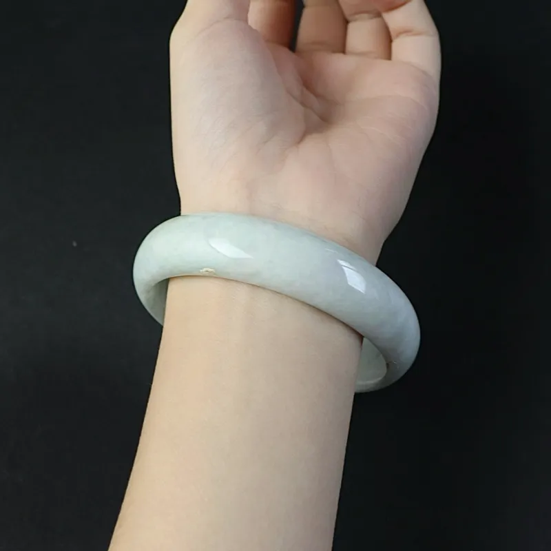 South Asia Bean Type Jadeite Bangles Unisex-1