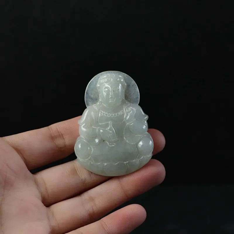 South Asia Bean Type Jadeite Pendants Unisex-2