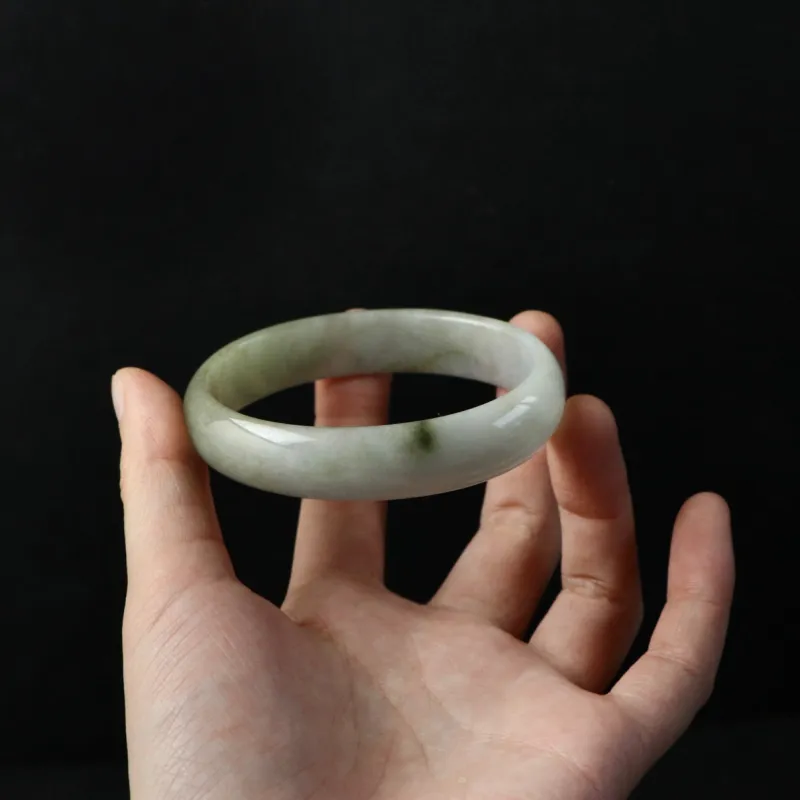 South Asia Bean Type Jadeite Bangles Unisex-3