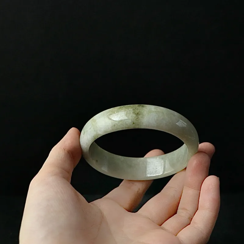 South Asia Bean Type Jadeite Bangles Unisex-4