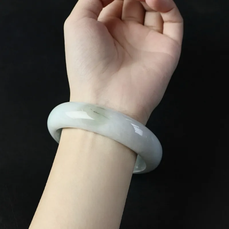 South Asia Bean Type Jadeite Bangles Unisex-5