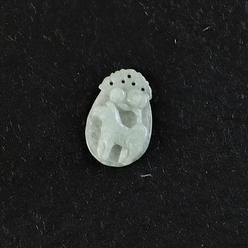 South Asia Bean Type Jadeite Pendants Unisex-4