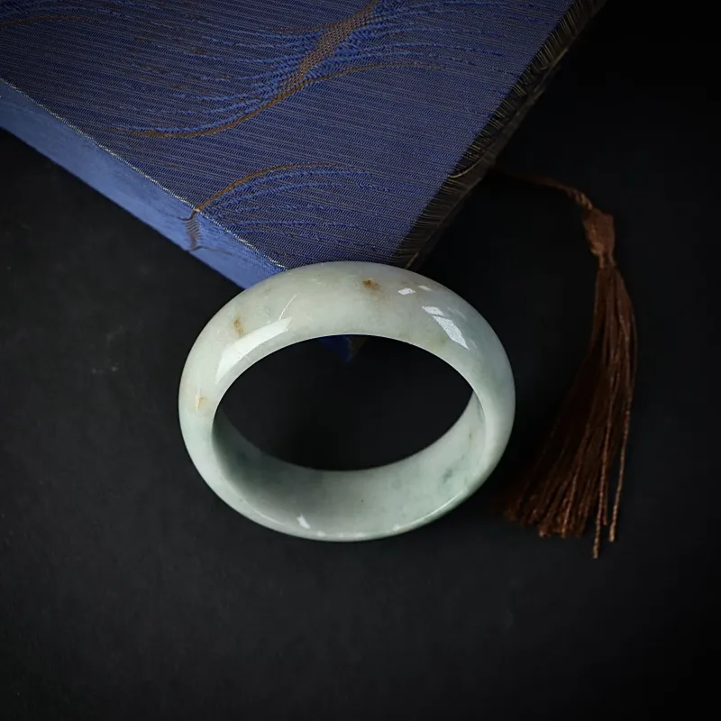 South Asia Bean Type Jadeite Bangles Unisex-4