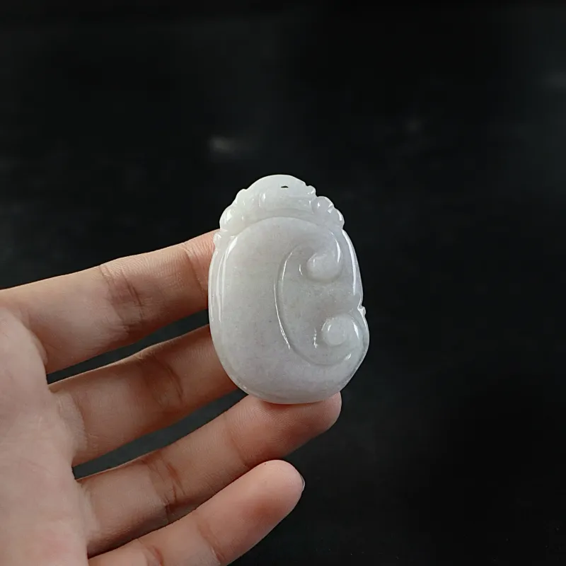South Asia Bean Type Jadeite Pendants Unisex-2