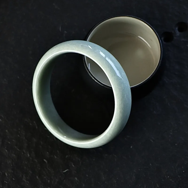 South Asia Bean Type Jadeite Bangles Unisex-2