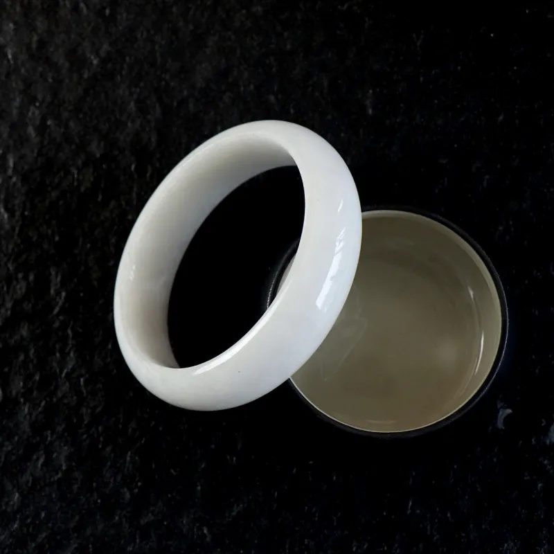 South Asia Bean Type Jadeite Bangles Unisex-2