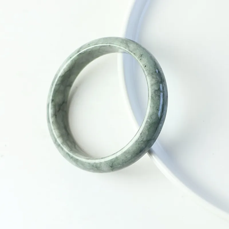 South Asia Bean Type Jadeite Bangles Unisex-3