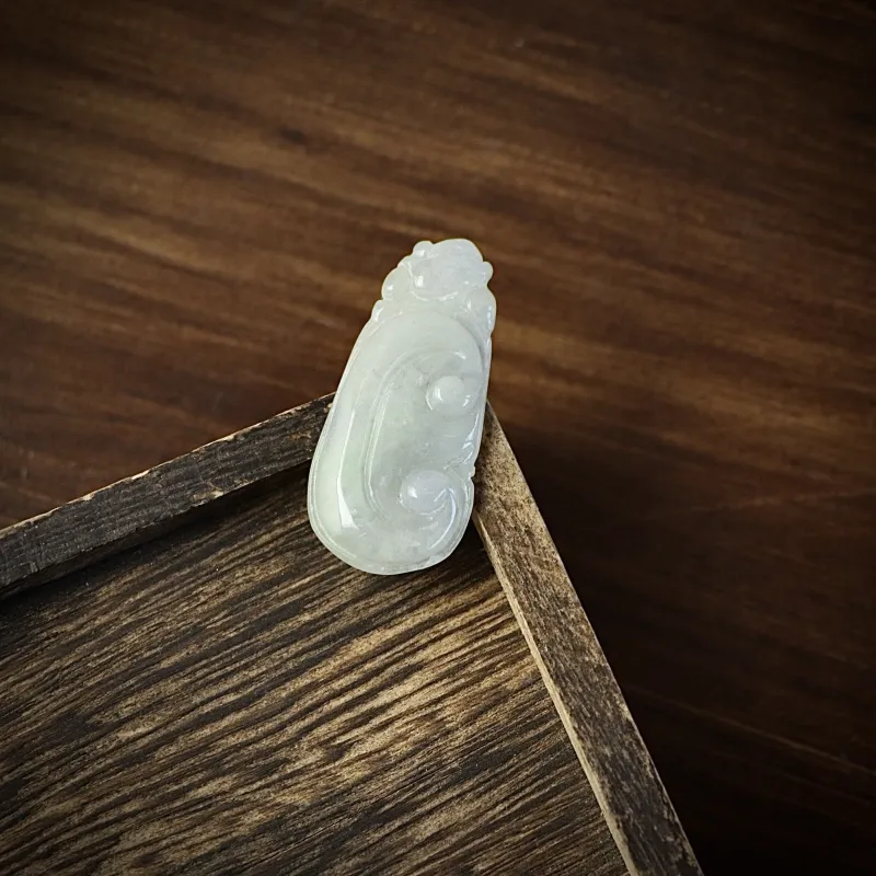South Asia Bean Type Jadeite Pendants Unisex-2