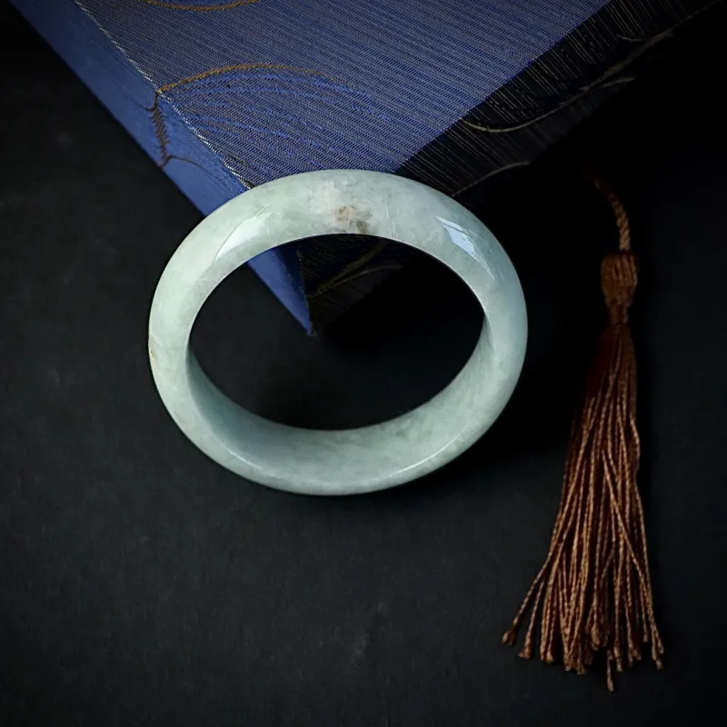 South Asia Bean Type Jadeite Bangles Unisex-3
