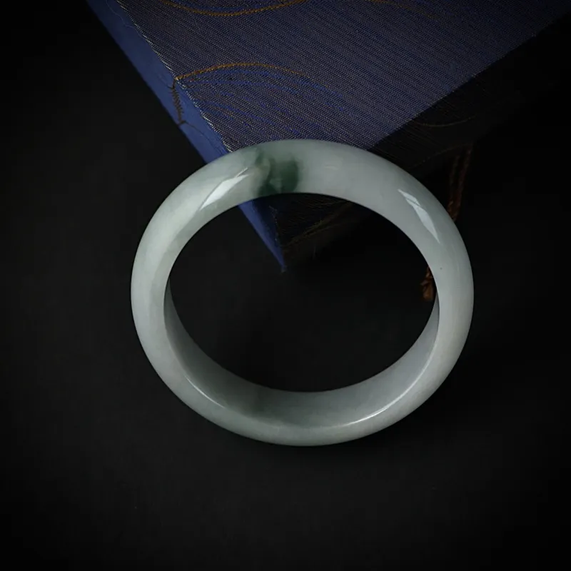 South Asia Bean Type Jadeite Bangles Unisex-3