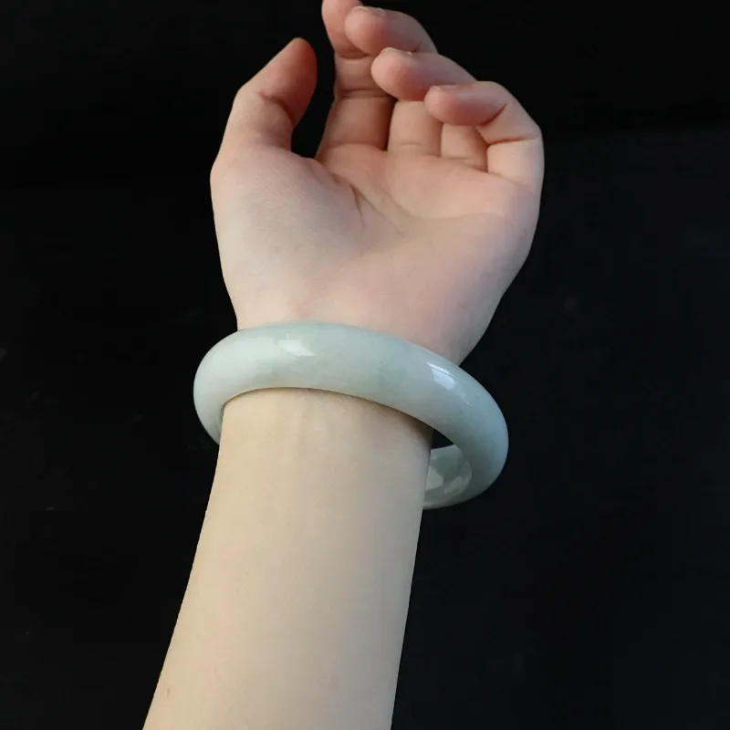 South Asia Bean Type Jadeite Bangles Unisex-1