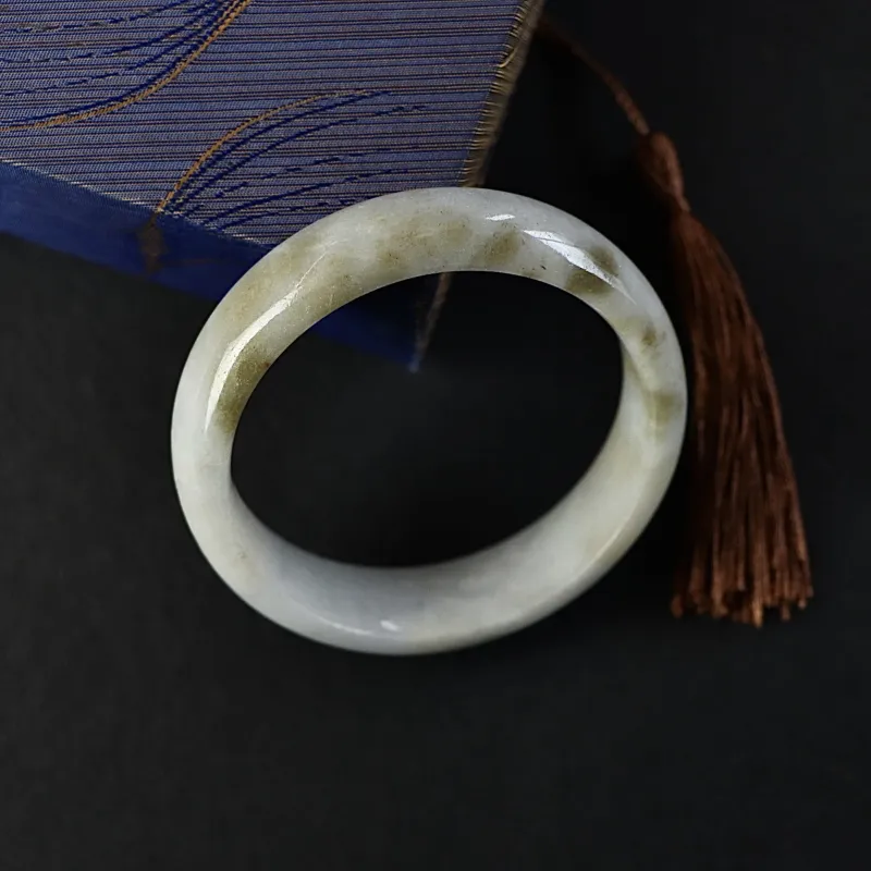 South Asia Bean Type Jadeite Bangles Women's-4