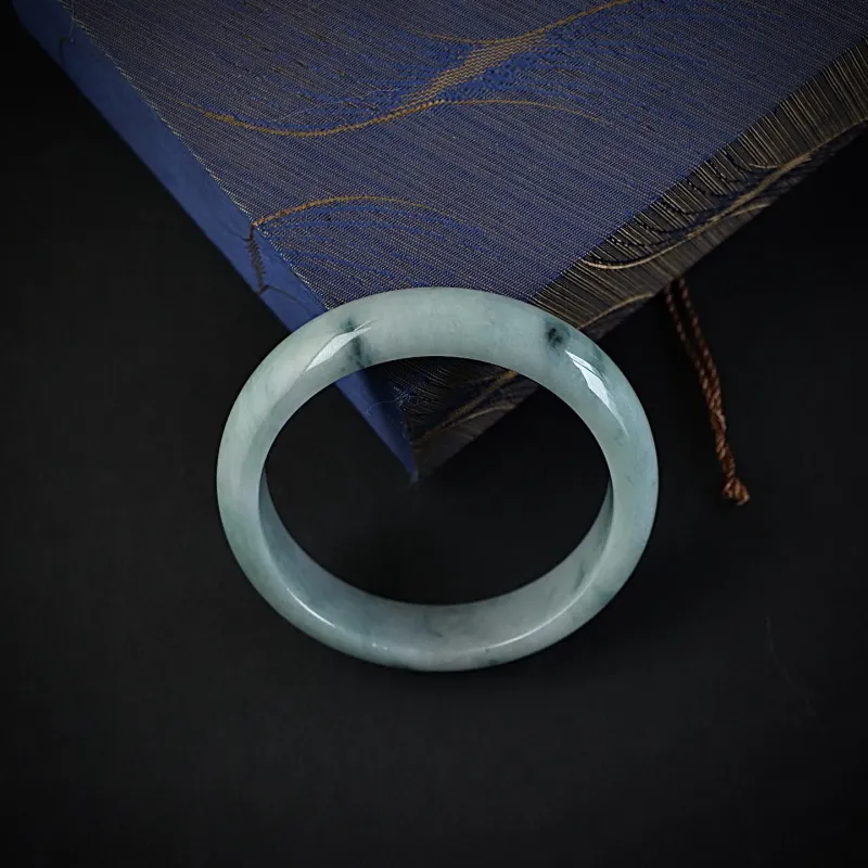 South Asia Bean Type Jadeite Bangles Unisex-3