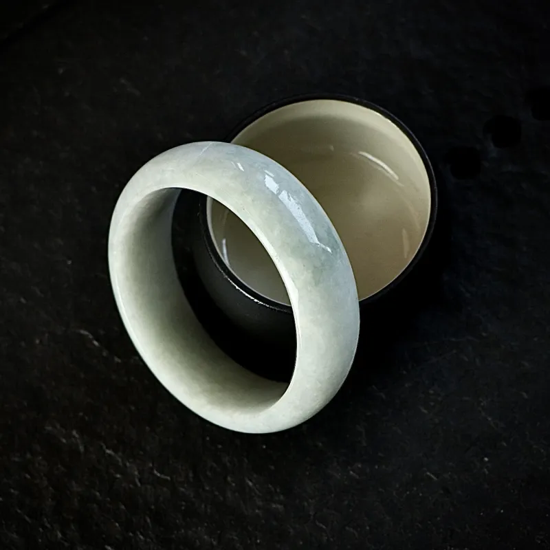 South Asia Bean Type Jadeite Bangles Unisex-4