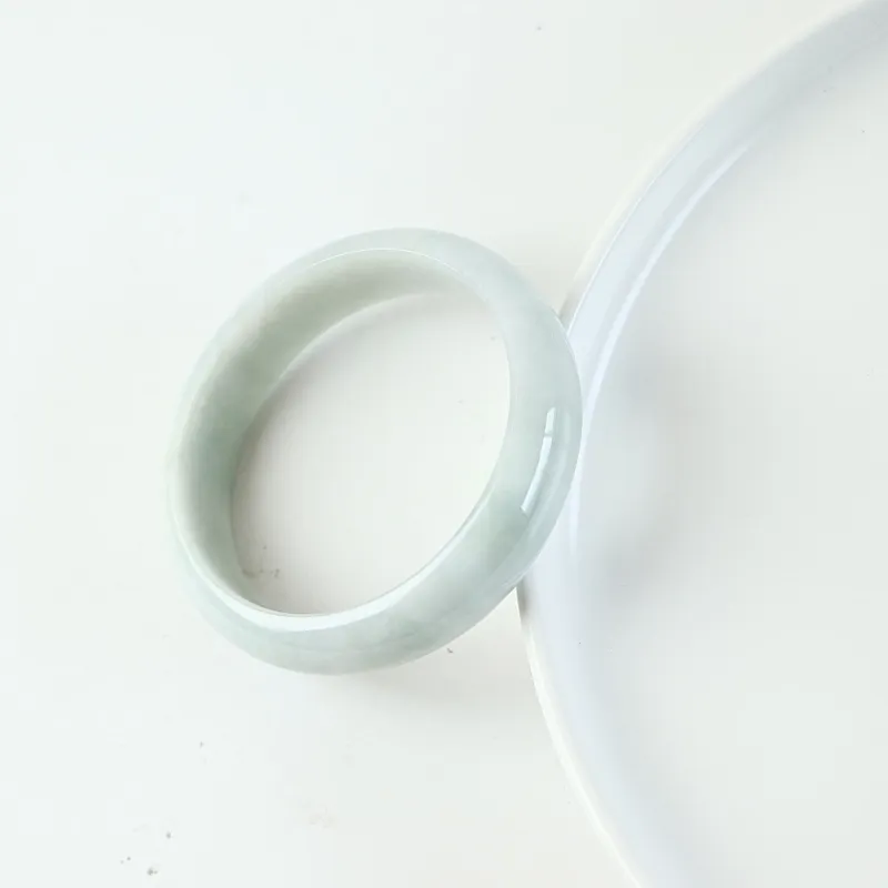 South Asia Bean Type Jadeite Bangles Unisex-5