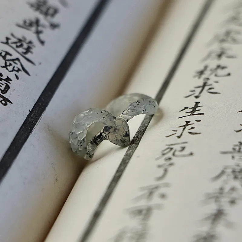 South Asia Serpentine Jade Rings Unisex-5