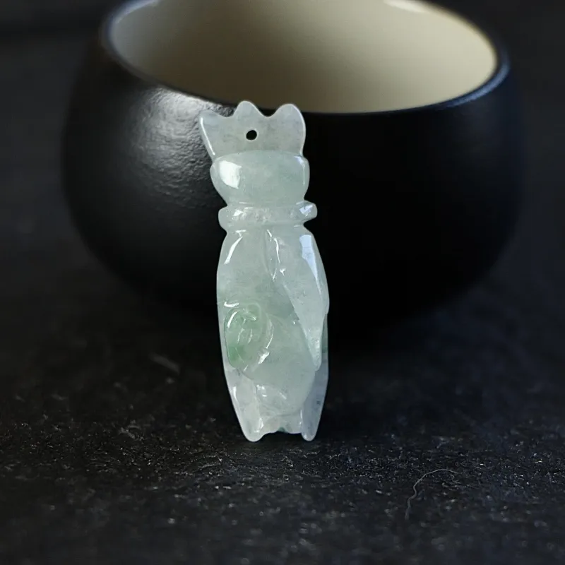 South Asia Bean Type Jadeite Pendants Unisex-3