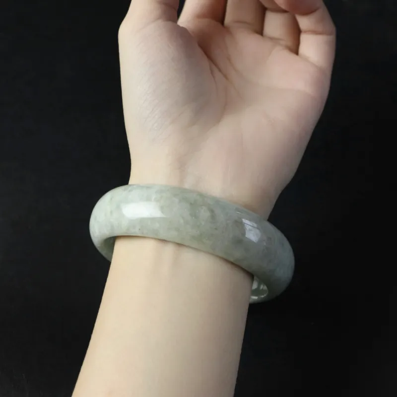 South Asia Bean Type Jadeite Bangles Women's-2