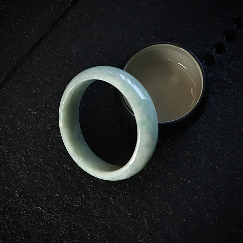 South Asia Bean Type Jadeite Bangles Unisex-2