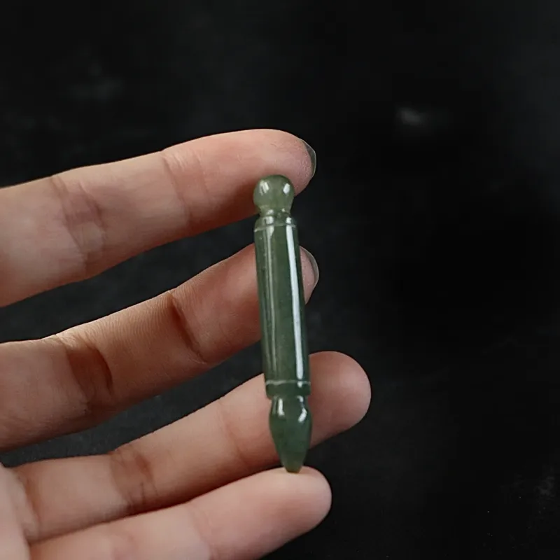 South Asia Bean Type Jadeite Pendants Unisex-2