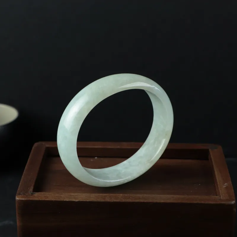 South Asia Bean Type Jadeite Bangles Women's-3
