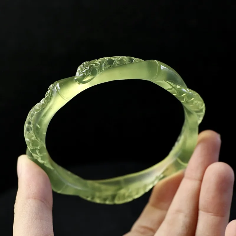 South Asia Serpentine Jade Bangles Unisex-6