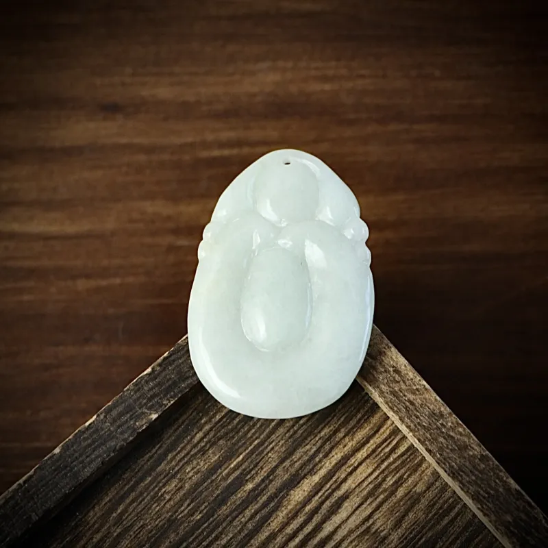 South Asia Bean Type Jadeite Pendants Unisex-4