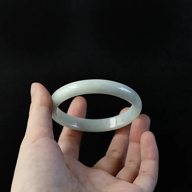 South Asia Bean Type Jadeite Bangles Unisex-1