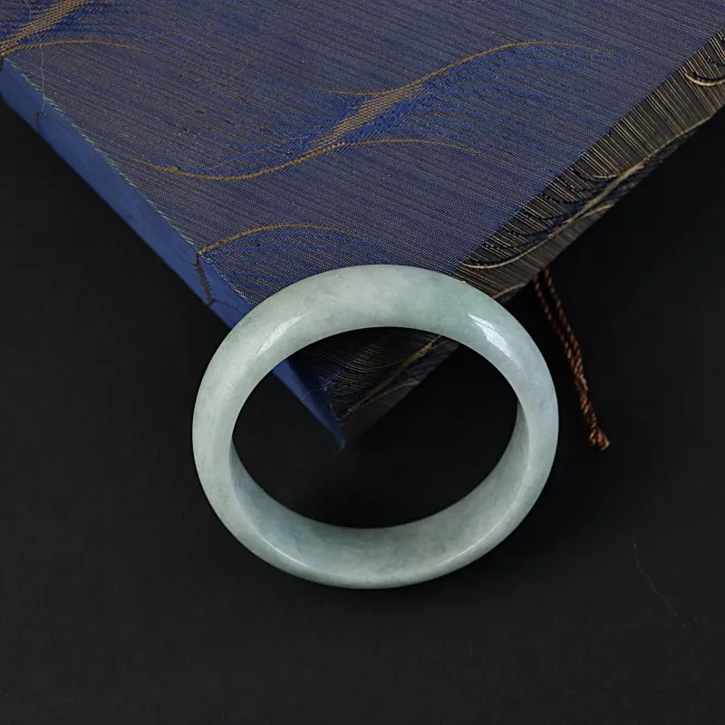 South Asia Bean Type Jadeite Bangles Unisex-3