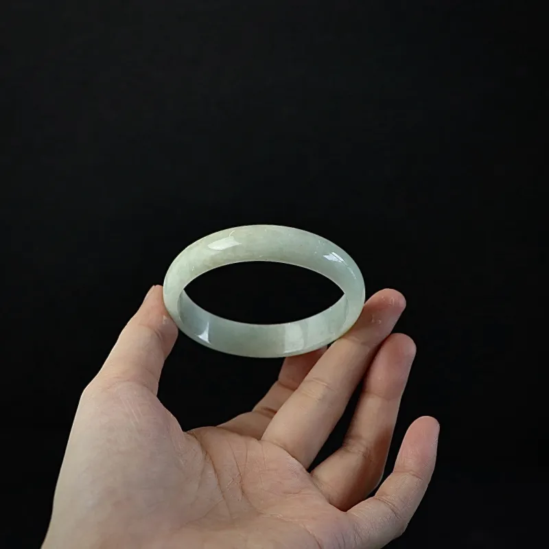 South Asia Bean Type Jadeite Bangles Unisex-3