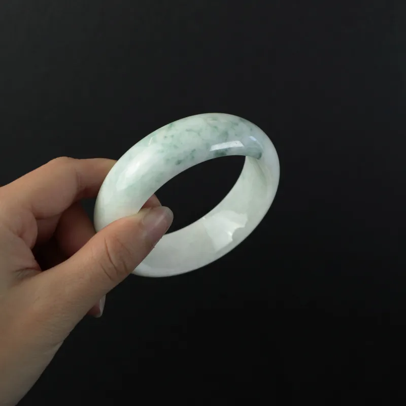South Asia Bean Type Jadeite Bangles Women's-1